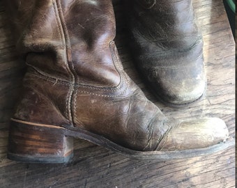 Women's Frye Boots Brown Leather Tall Boots Size 7.5