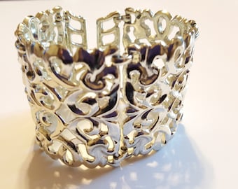 Vintage Judy Lee Silvertone Bracelet