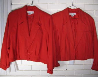 80's Dark red bomber style jacket oversize S