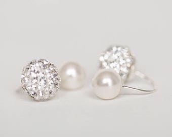 Ear Jacket,Ear Jackets,Sterling silver ear jacket,Bridesmaid earrings,wedding earrings,bridal earrings,ear jacket earring,jacket earrings