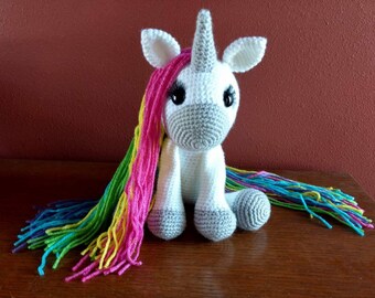 Beautiful Crochet Jupiter the Unicorn Doll