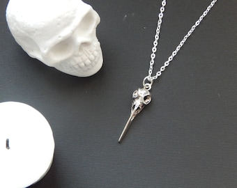 Bird Skull Pendant Necklace