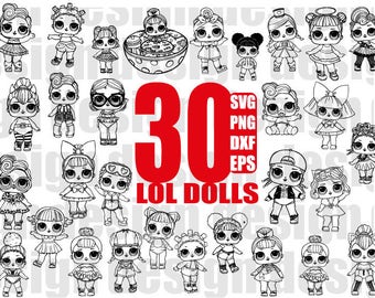 Free Free 154 Lol Dolls Svg Black And White SVG PNG EPS DXF File