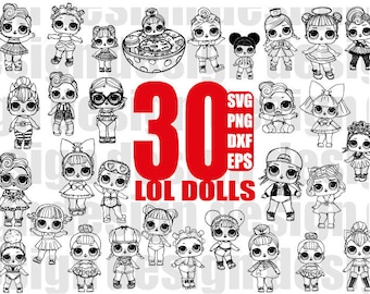 Free Free 154 Lol Dolls Svg Black And White SVG PNG EPS DXF File