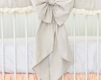 Linen Crib Bow