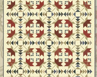 Coastal Lily Quilt Pattern by Minick and Simpson