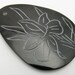 Brown Pen Shell (Natural) 52x36mm-54x37mm Drop With Carved Flower Focal Bead-R
