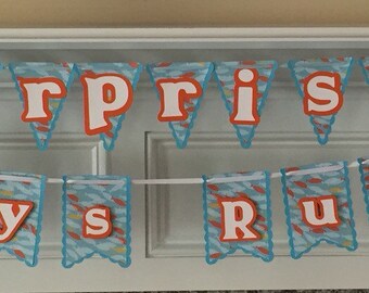 Surpise baby shower banner