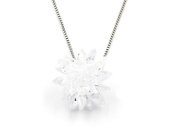 Fashion snowflake silver necklace