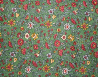 Red and Green Floral Fabrics from Marcus Brothers