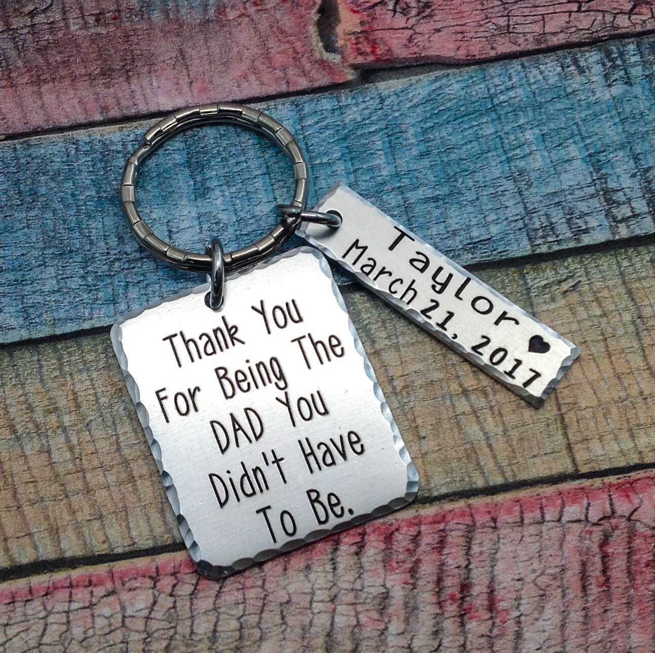 Adoption Gift Stepdad Gift Blended Family Gift Step dad key