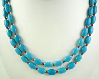Long Turquoise Coral Necklace Long Turquoise Red Coral Necklace Red Coral Turquoise Bead Necklace Long Turquoise Coral Strand
