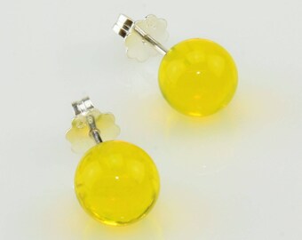 Earrings lemon (transparent)