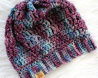 The Weekender Beanie//Slouchy beanie //100% merino Wool