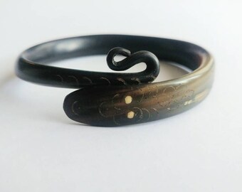 Victorian antique horn snake bracelet