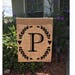 Garden flag, Personalized burlap garden flag, monogram flag, bride and groom gift, monogram gift