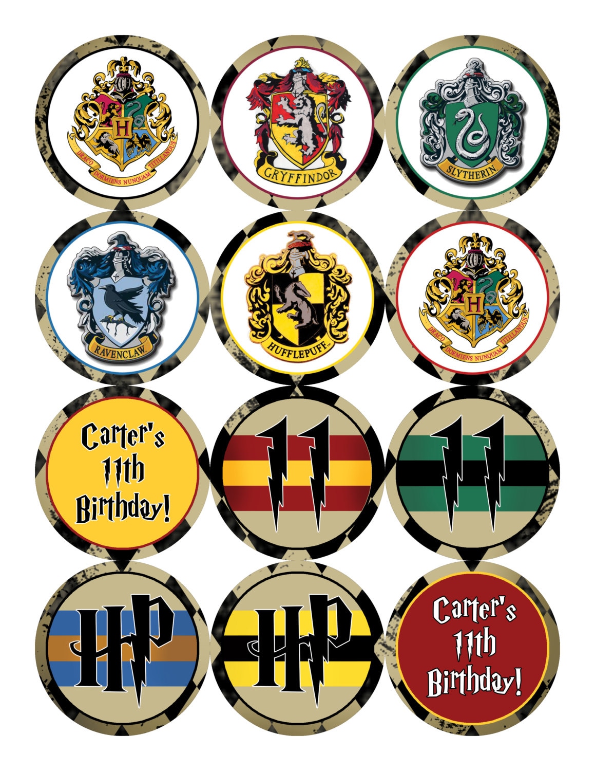 Harry Potter Cupcake Toppers Free Printable Free Prin vrogue.co