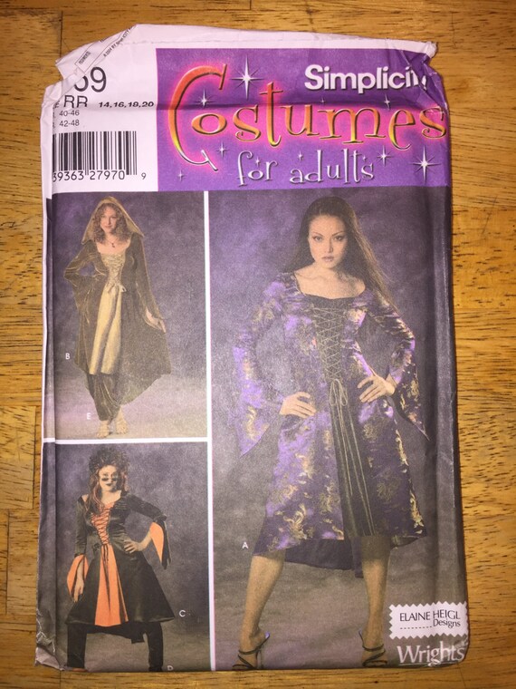 Simplicity Sewing Pattern 4959 Misses Steampunk Gothic Gypsy