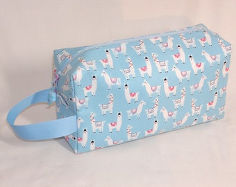 Llamas on Blue Project Bag