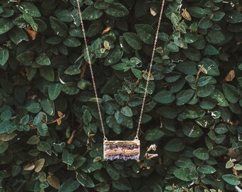 Amethyst Pendant Necklace, Gemstone Necklace, Amethyst Necklace, Amethyst Slice, Bohemian Necklace, February Birthstone, Raw Stone Necklace