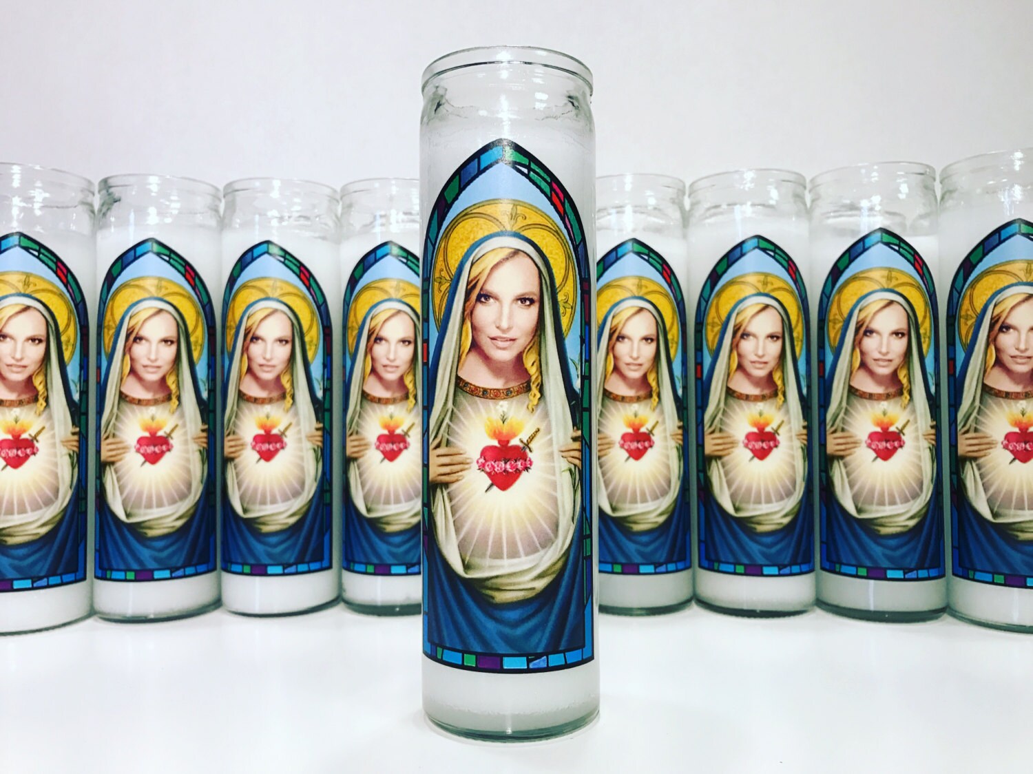 Britney Spears Pop Culture Prayer Candle 1