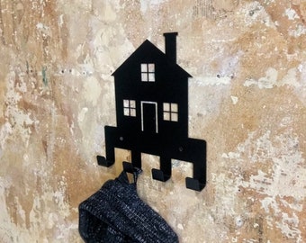 Wall Hook, Clothes hook, Black Wall Decor, Steel decor, Stocking Hanger, Wall Decor Vintage, Wall Decor Interior, Vintage clothes hook