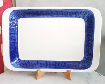 Koka Rörstrand Sweden big Serving Plate. Koka serie design by Hertha Bengtson at 1960s. 40 cms