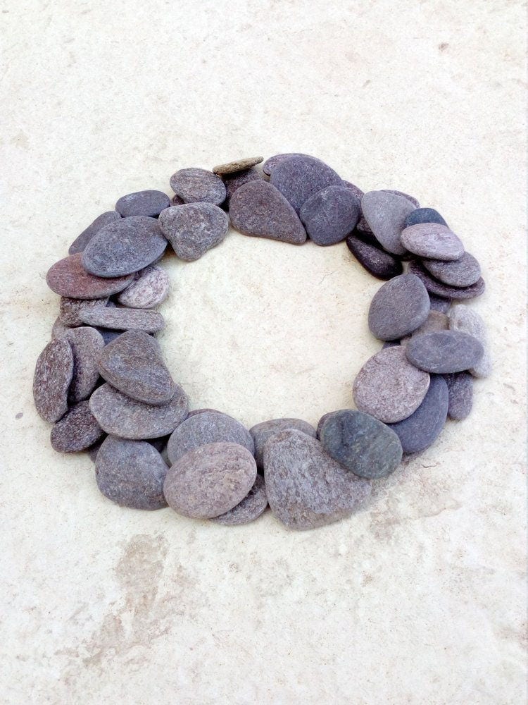 60 Flat Small Stones Flat Craft Pebbles Small Beach Pebbles