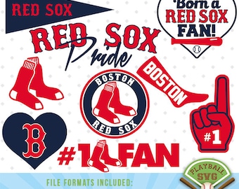 Boston Red Sox SVG files, baseball designs contains dxf, eps, svg, jpg, png and pdf files. PB-031