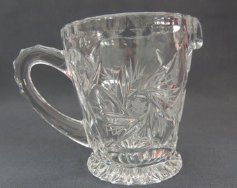 Crystal - Creamer / milk jug / Creamer Handgeschliffen * spin star *.