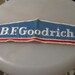 B. F. GOODRICH TIRES vintage large patch crest uniform sew on