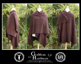 Polar Fleece Wrap, Festival, Witchy, Boho, Rustic, LARP