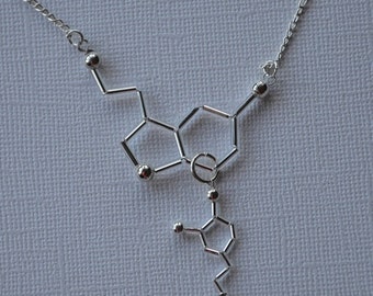 Biolojewelry - Customizable Neurotransmitter Molecule Necklace