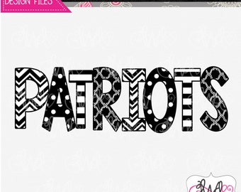 SVG DESIGN FILE: Patriots Mascot Design for Silhouette, Cricut, etc., (svg, eps, png, jpeg, and pdf included)