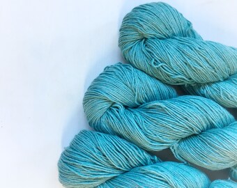 4ply Superwash Merino/Cotton - Teal