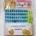 Alphabet letters, numbers cookie / clay mini stamp set
