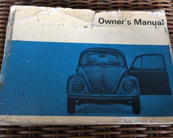 Original 1968 Volkswagen Bug Owners Manual .