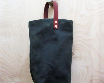 waxed canvas wine bag