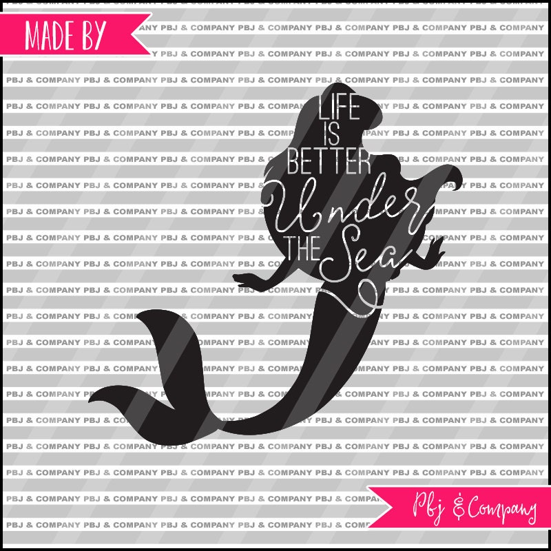 Download Ariel svg, mermaid svg, Quote DIY Cutting File - SVG, PNG ...