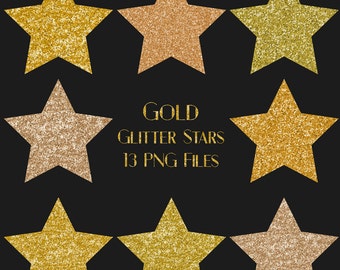 Gold glitter star clipart, gold stars, stars clipart, glitter clipart, gold cliparts, golden, rose gold, sparkle, download