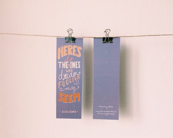 Fools Who Dream - La La Land - Bookmark