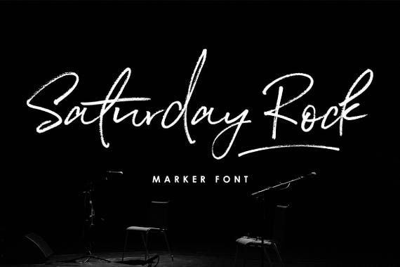 Calligraphy Font, Modern Calligraphy, Digital Fonts, Wedding Font, Invitation Font, Script Font, Digital Download, Saturday Rock
