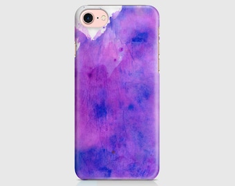 Blue Pink Watercolour, Neon Print, Neon Design, Protective Phone Case Cover, Samsung Galaxy, iPhone 7 iPhone 6 iPhone 5 \ hc-pp027