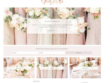 Responsive Wordpress Theme — Genesis Child Theme - Sausalito — Wordpress Blog Theme — Feminine Wordpress Theme