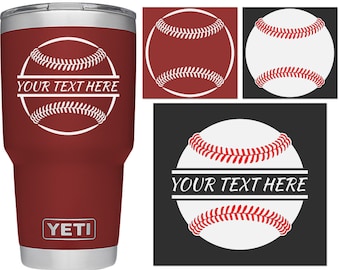 Decals for yeti, baseball, yeti decal, coach gift, decals for yeti cups, yeti decal for woman, yeti cup decal, yeti decal for men, stickers