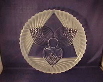 Round Glass Serving Plate Platter