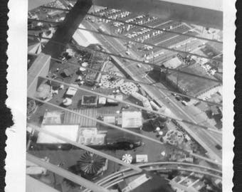 Vintage Snapshot Photo of View of World's Fair 1962 Taken From Space Needle 1960's, Original Found Photo, Vernacular Photography