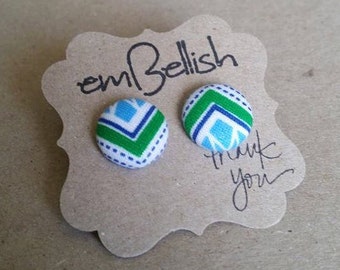 Fabric Button Studs *free shipping*