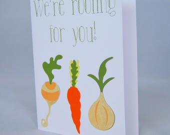 Root Vegetable Encouragement Card