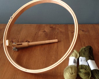 Embroidery 10inch, 25cm, hoops with stalk to work with seat frame by elbesee